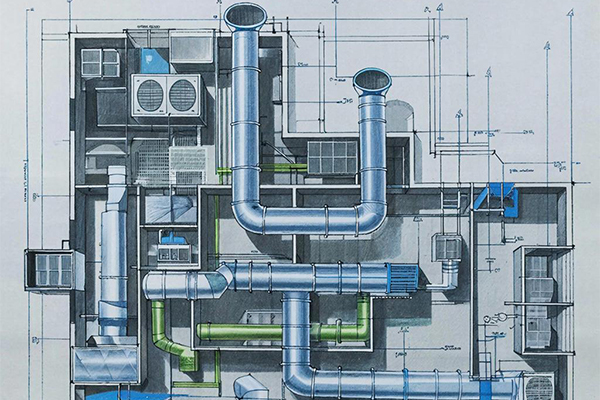 Схема вентиляции в гостинице, отеле
