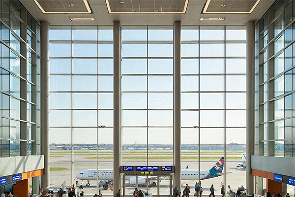 Ячеистые потолки аэровокзалов