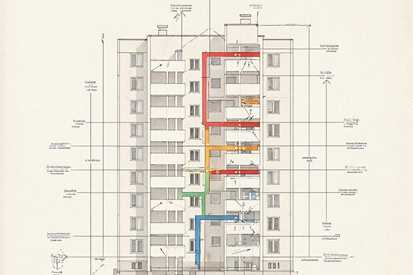 Схема естественной вентиляции многоквартирного дома