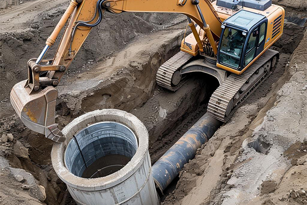 Организация внешней системы водоотведения