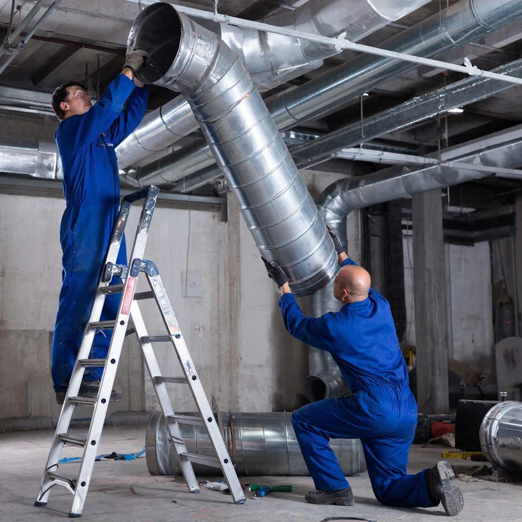 Монтаж воздуховода