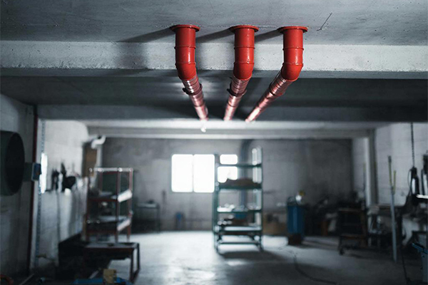 Сплинкерная система пожаротушения на складе