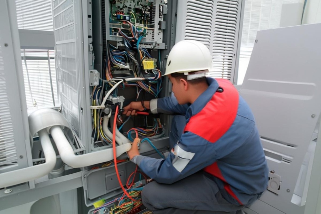 Монтаж системы кондиционирования