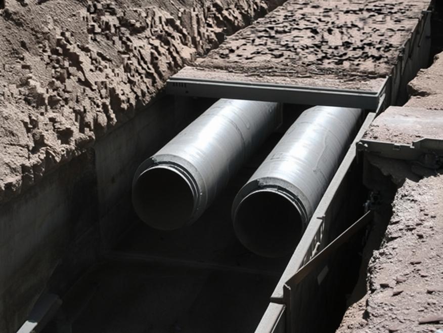 прокладка наружной теплотрассы канальным непроходным способом